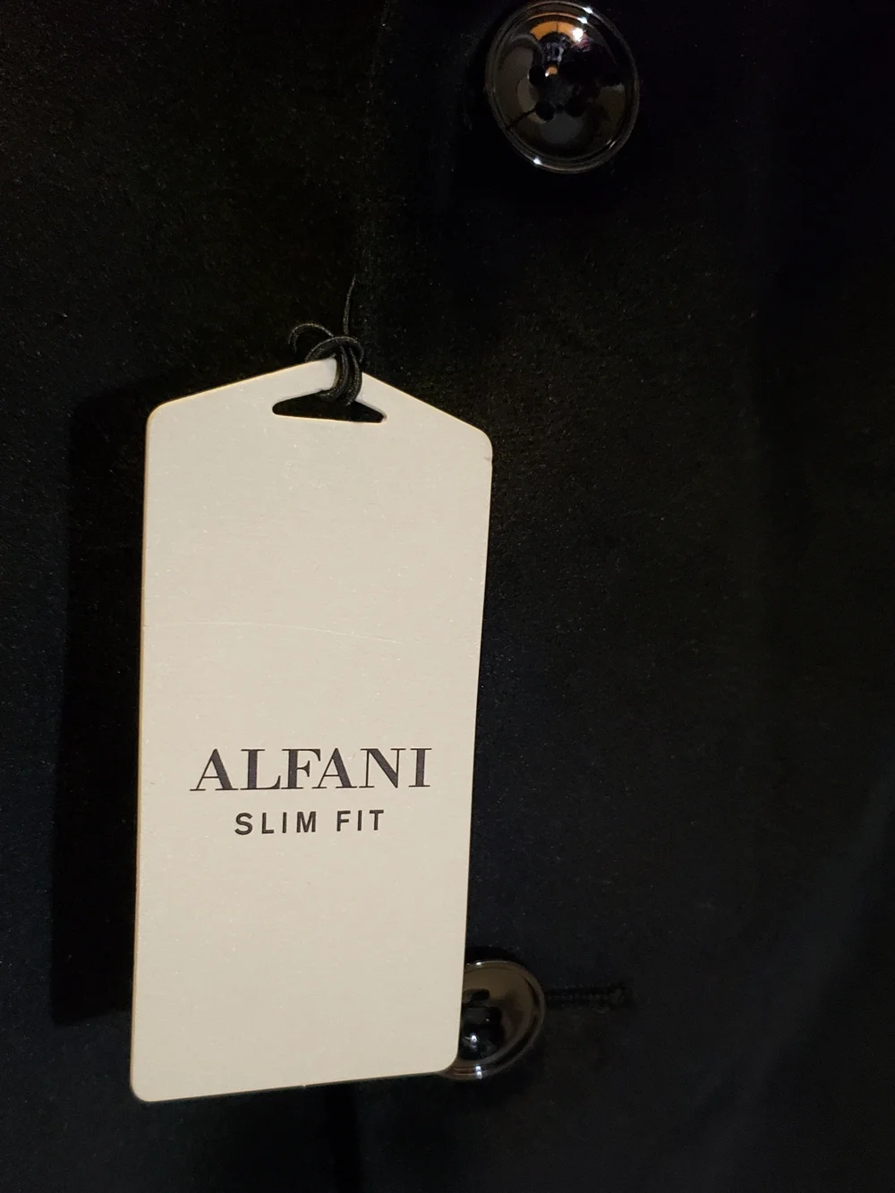 Alfani Men's Black Velvet 2-Button Sport Coat Men's 42S (short) NWT